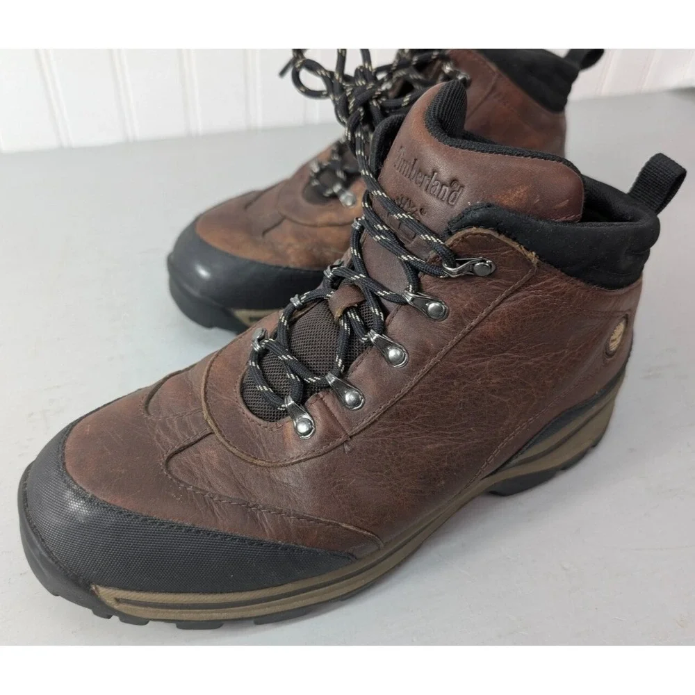 Timberland Boots Youth Boys Size US6 Brown Leather‎ Shoes Hiking Outdoor 22913